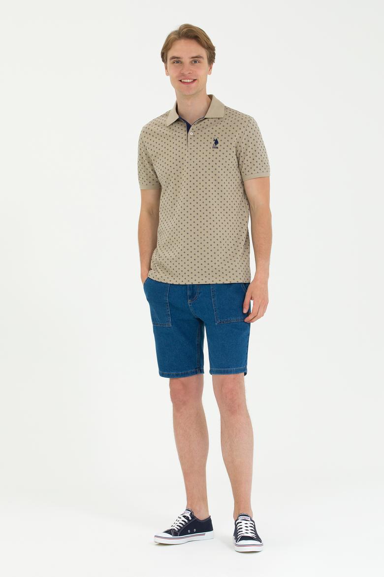 Erkek Haki Polo Yaka Tişört - 50270271011