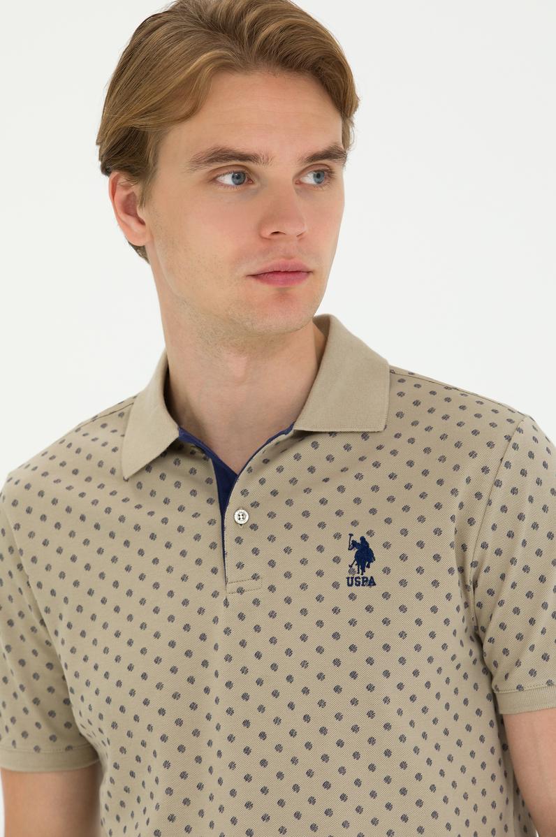 Erkek Haki Polo Yaka Tişört