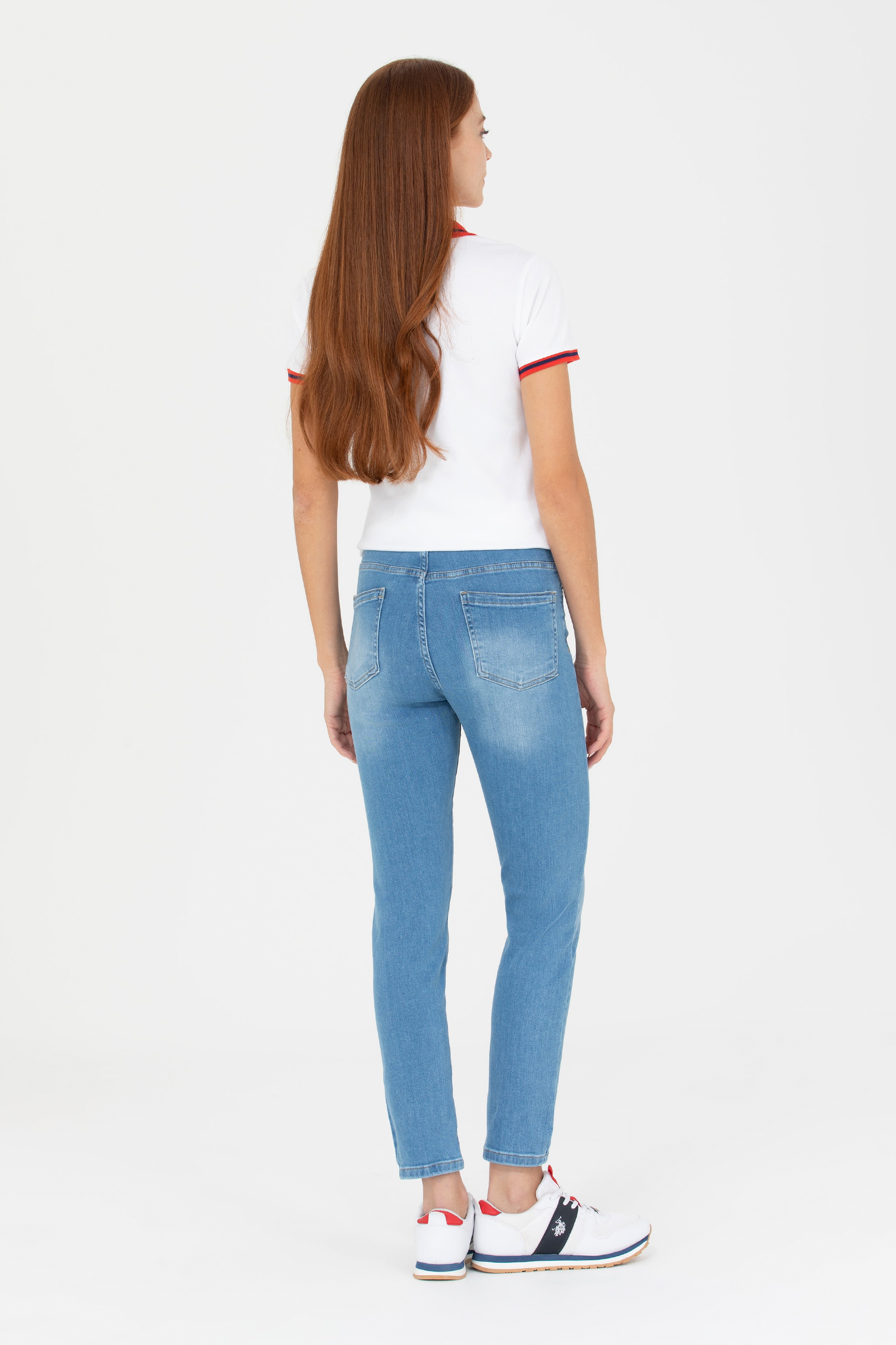 Kadın Mavi Slim High Waist Fit Jean Pantolon