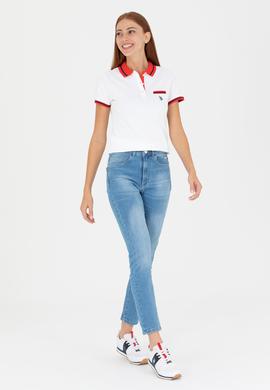 Kadın Mavi Slim High Waist Fit Jean Pantolon - 50270320003