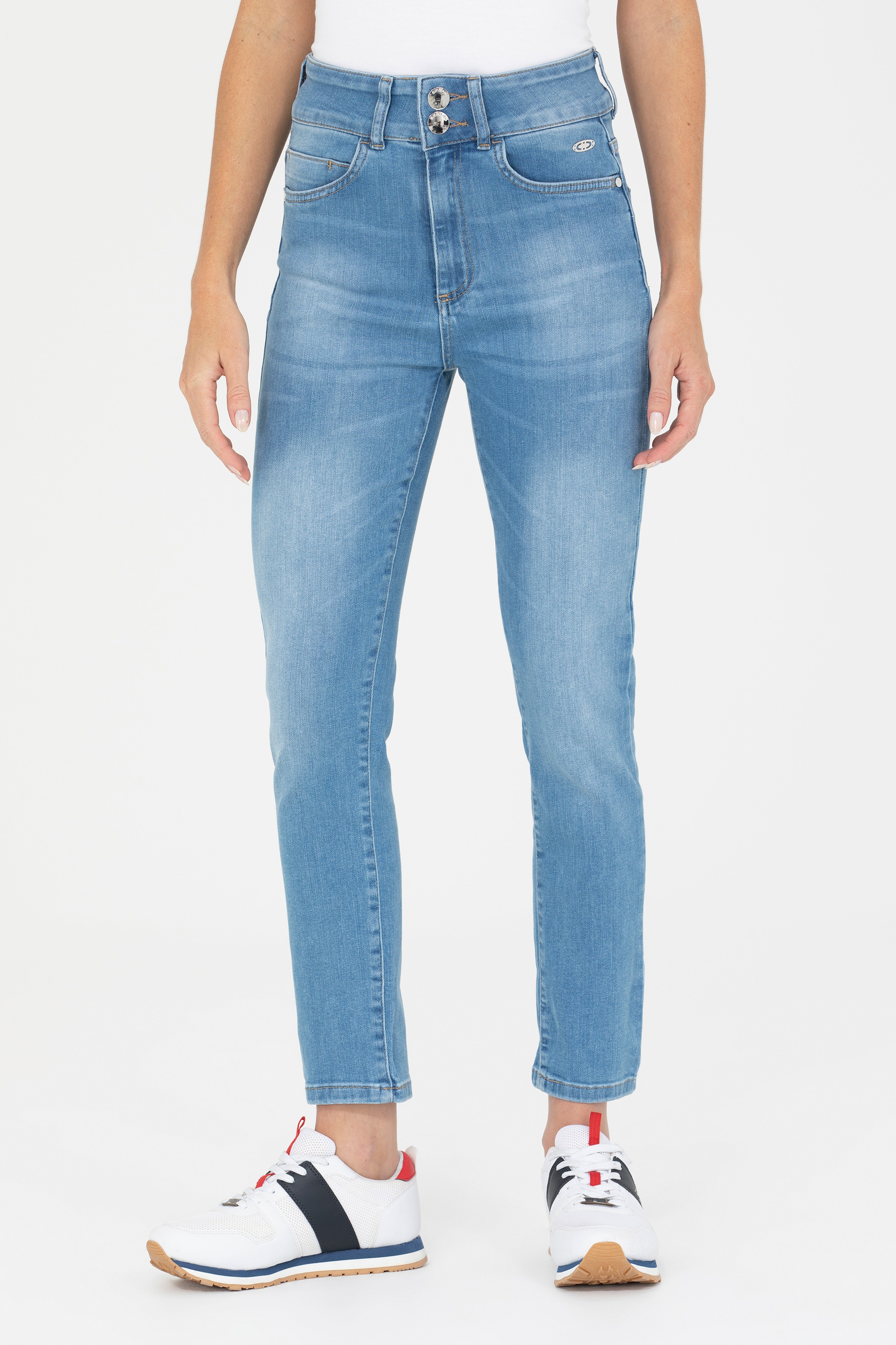 Kadın Mavi Slim High Waist Fit Jean Pantolon