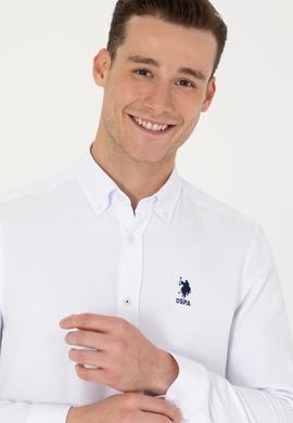 Erkek Beyaz Uzun Kollu Basic Gömlek - 50271293005