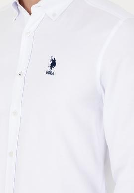 Erkek Beyaz Uzun Kollu Basic Gömlek - 50271293005