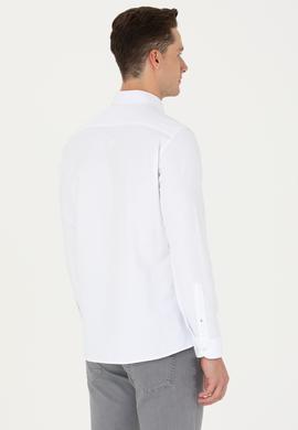 Erkek Beyaz Uzun Kollu Basic Gömlek - 50271293005
