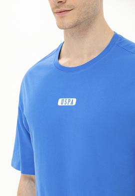 Erkek Saks Oversize Bisiklet Yaka Tişört - 50264932021