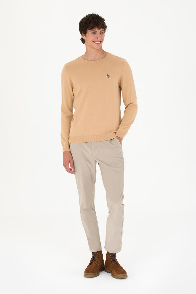 Erkek Taş Kanvas Pantolon