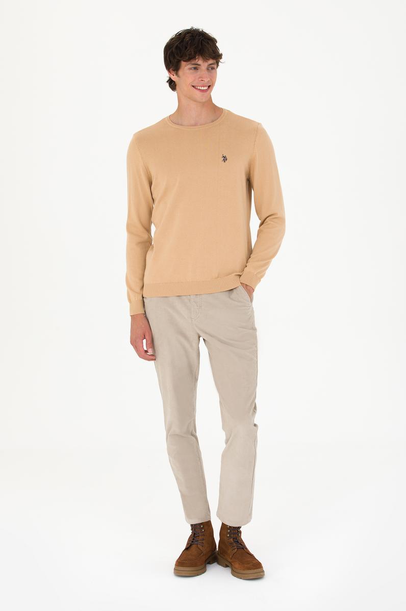 Erkek Taş Kanvas Pantolon