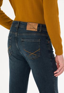 Erkek Koyu Mavi Jean Pantolon - 50254615095