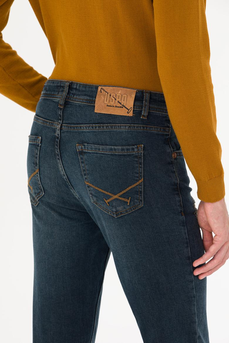 Erkek Koyu Mavi Jean Pantolon - 50254615095