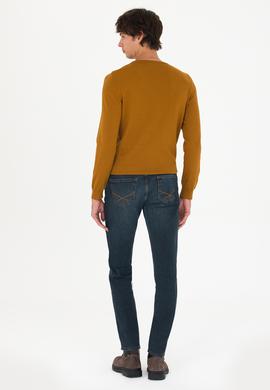 Erkek Koyu Mavi Jean Pantolon - 50254615095