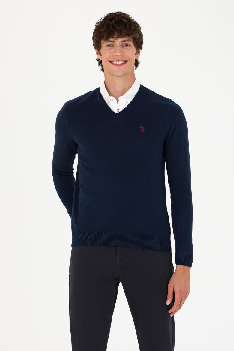 Erkek Lacivert Basic Kazak - 50275819020