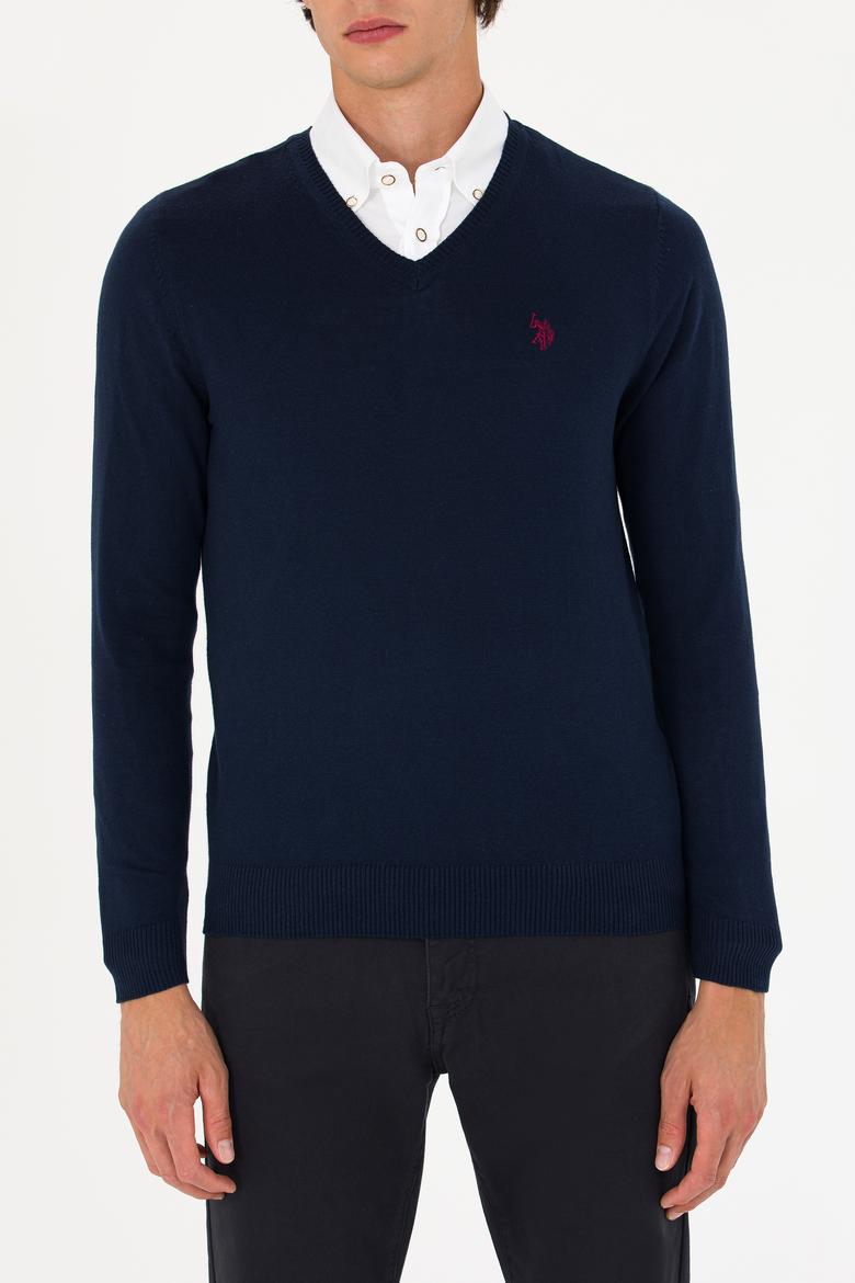 Erkek Lacivert Basic Kazak - 50275819020