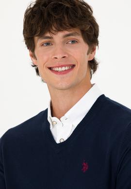 Erkek Lacivert Basic Kazak - 50275819020