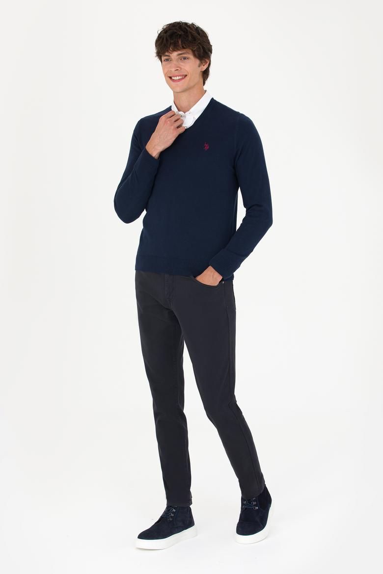 Erkek Lacivert Basic Kazak - 50275819020