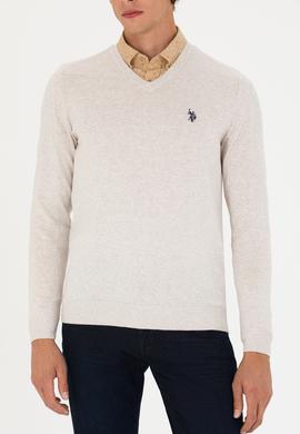 Erkek Taş Melanj Basic Kazak - 50275819038