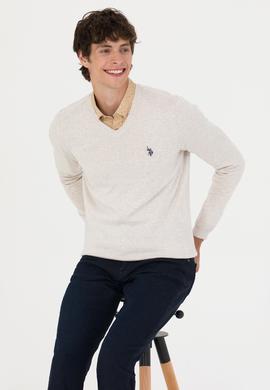 Erkek Taş Melanj Basic Kazak - 50275819038