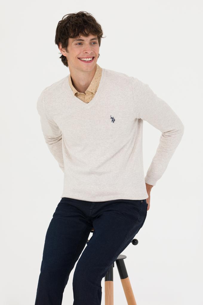 Erkek Taş Melanj Basic Kazak