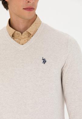 Erkek Taş Melanj Basic Kazak - 50275819038