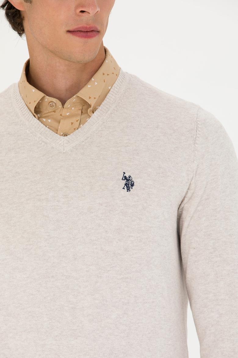 Erkek Taş Melanj Basic Kazak - 50275819038