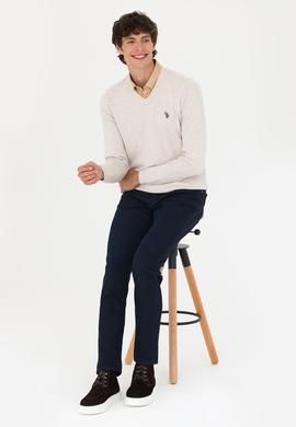 Erkek Taş Melanj Basic Kazak - 50275819038