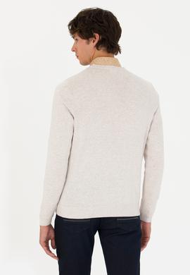 Erkek Taş Melanj Basic Kazak - 50275819038