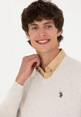 Erkek Taş Melanj Basic Kazak - 50275819038