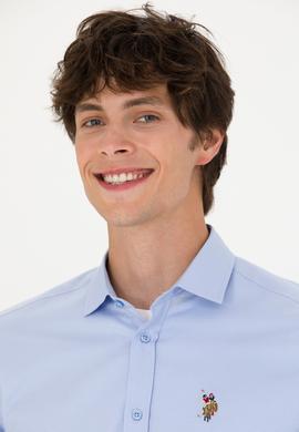 Erkek Mavi Uzun Kollu Gömlek - 50272841016