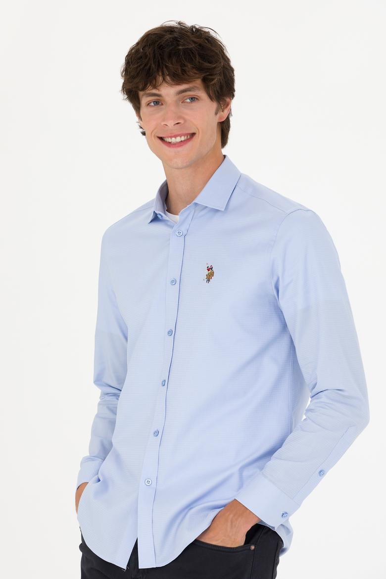 Erkek Mavi Uzun Kollu Gömlek - 50272841016