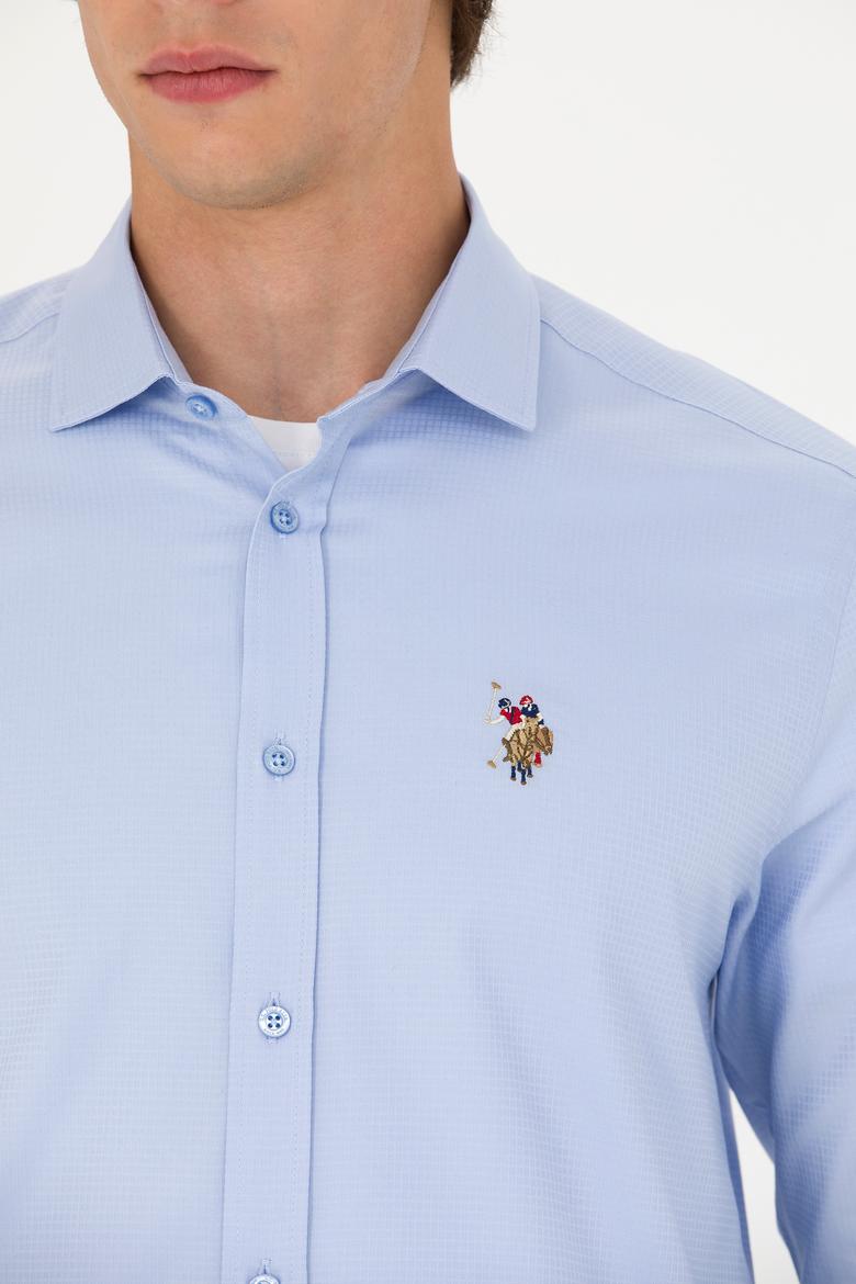 Erkek Mavi Uzun Kollu Gömlek - 50272841016