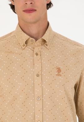 Erkek Taş Uzun Kollu Gömlek - 50272442064