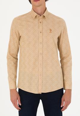 Erkek Taş Uzun Kollu Gömlek - 50272442064