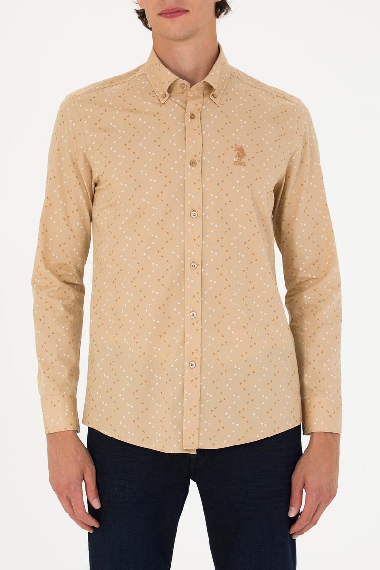 Erkek Taş Uzun Kollu Gömlek - 50272442064