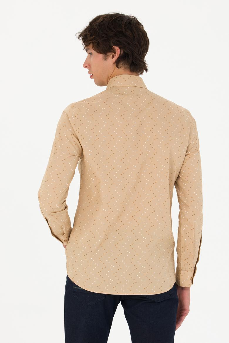 Erkek Taş Uzun Kollu Gömlek - 50272442064