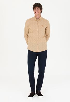 Erkek Taş Uzun Kollu Gömlek - 50272442064