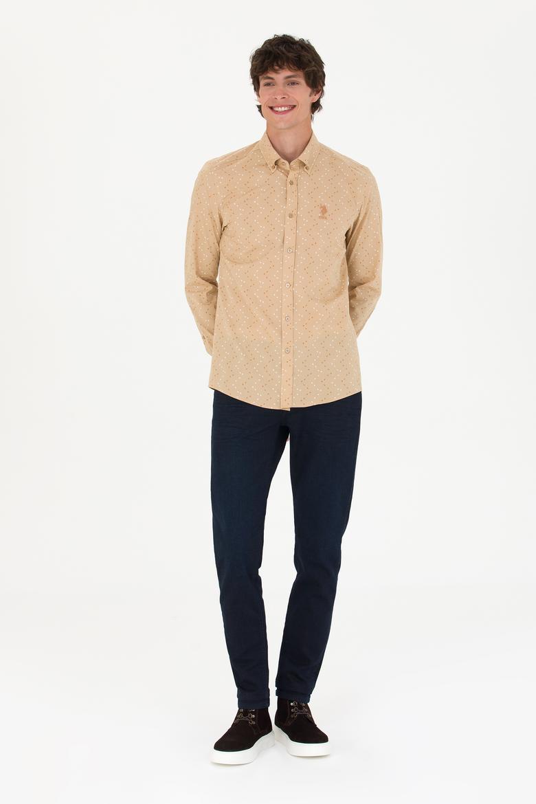 Erkek Taş Uzun Kollu Gömlek - 50272442064