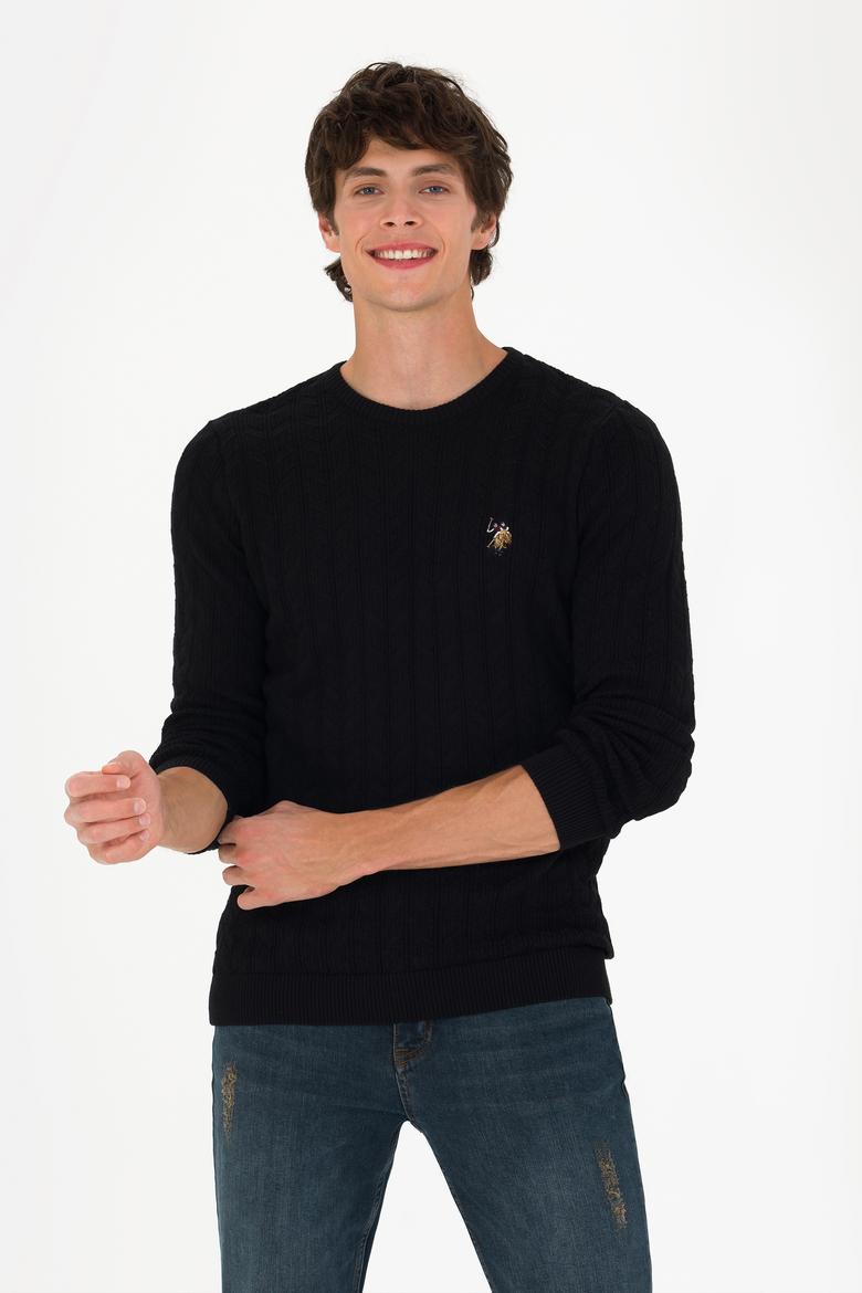 Erkek Siyah Basic Kazak - 50268940038