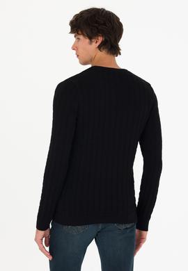 Erkek Siyah Basic Kazak - 50268940038