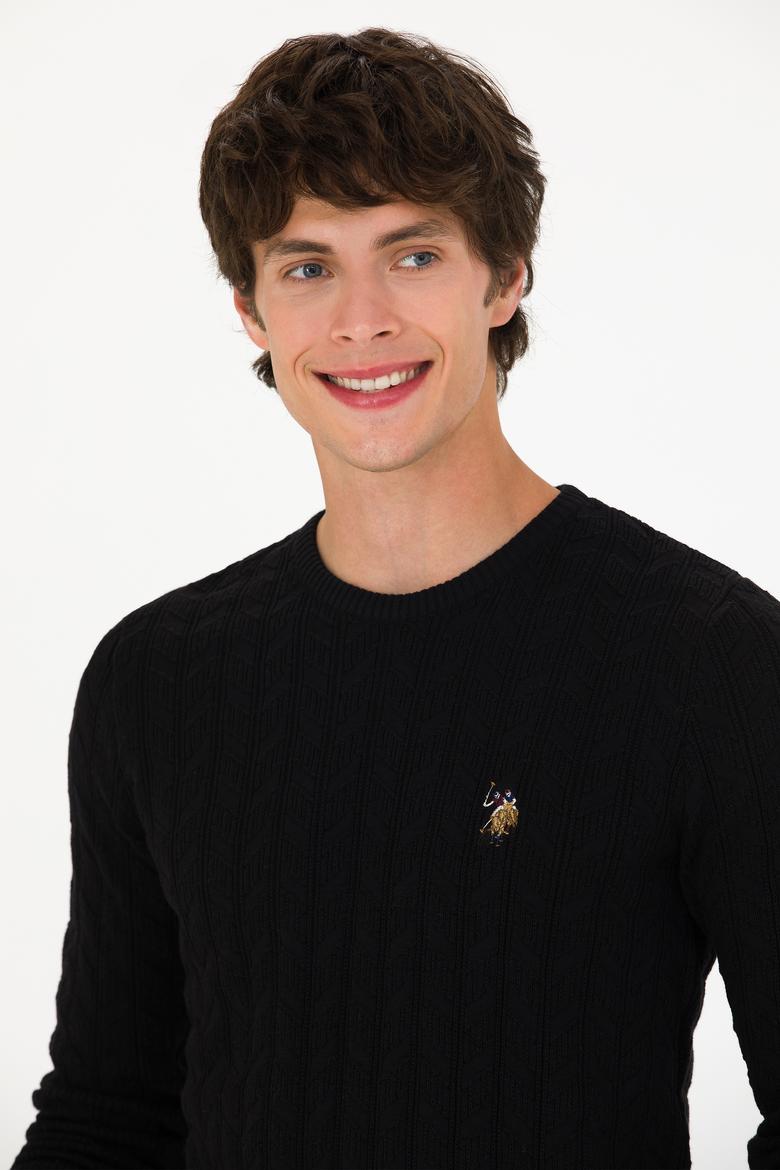 Erkek Siyah Basic Kazak - 50268940038