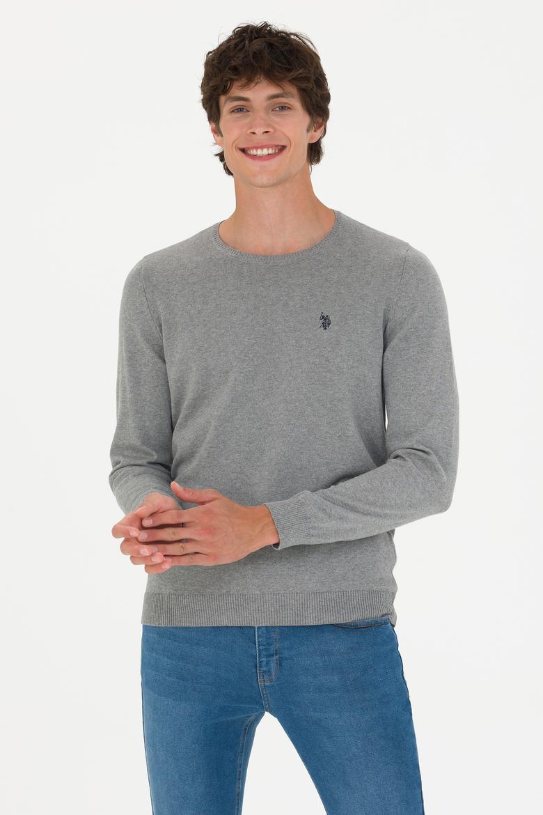 Erkek Gri Melanj Basic Kazak - 50275848016