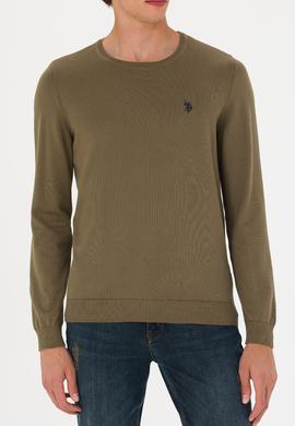 Erkek Haki Basic Kazak - 50275848070