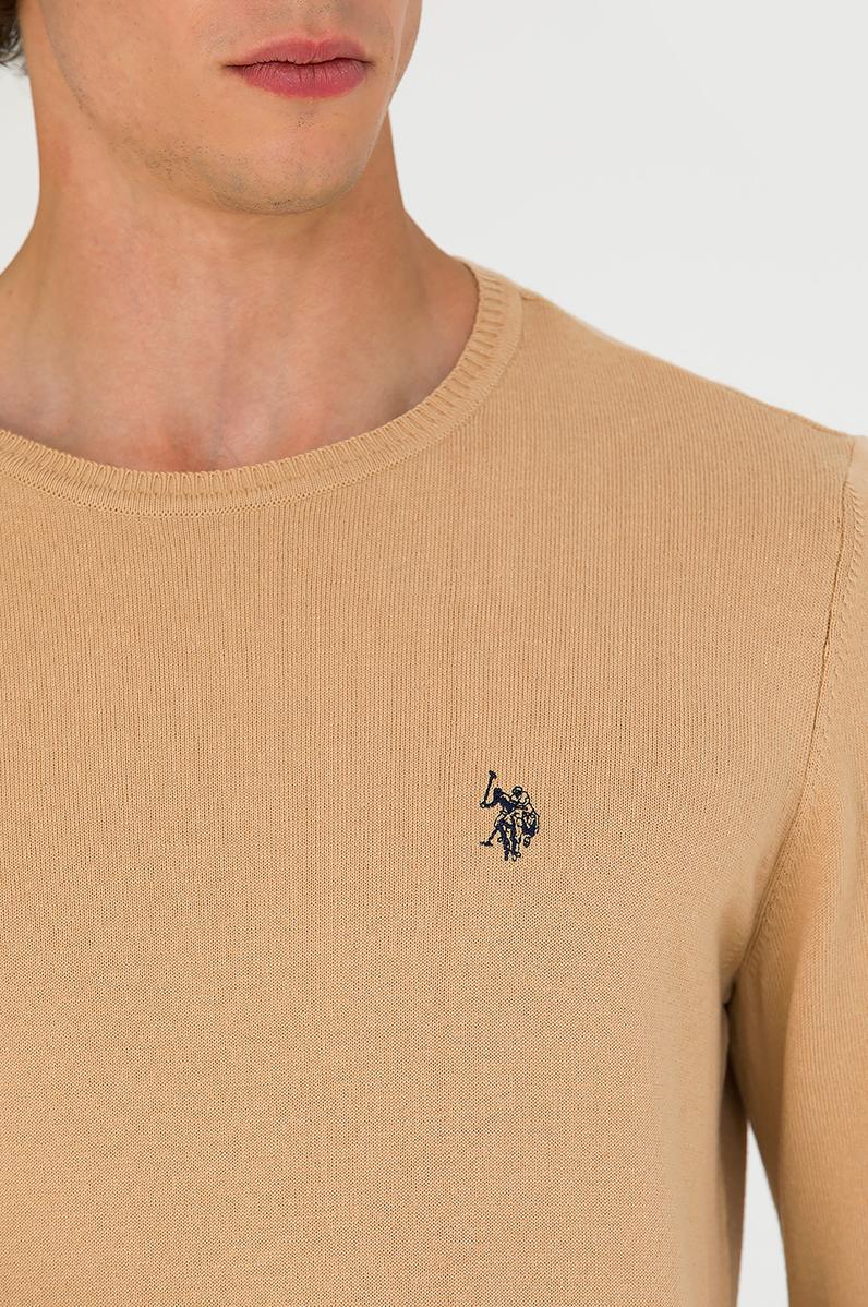 Erkek Kum Melanj Bisiklet Yaka Kazak