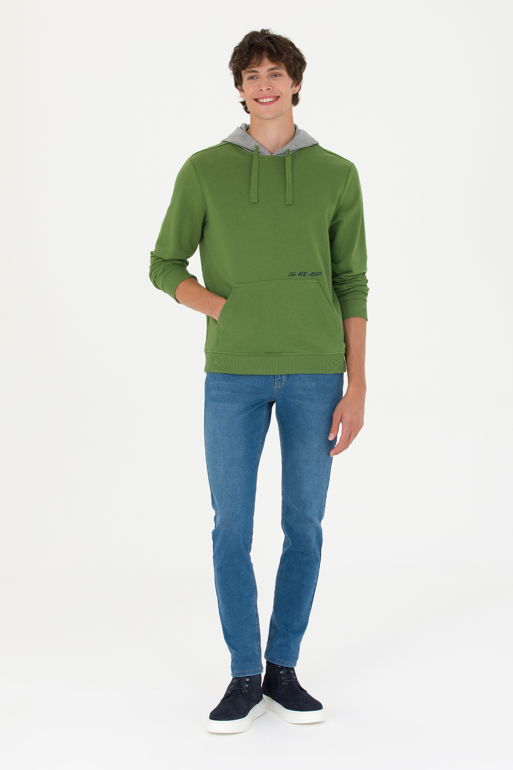 Erkek Yeşil Sweatshirt - Image 4