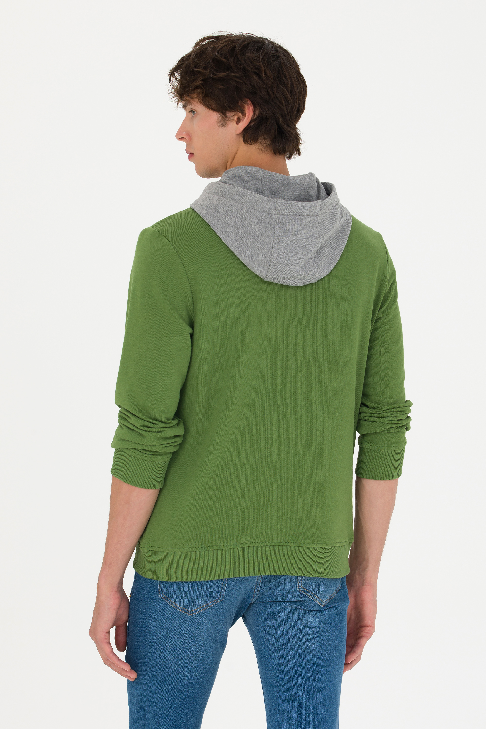 Erkek Yeşil Sweatshirt - Image 5