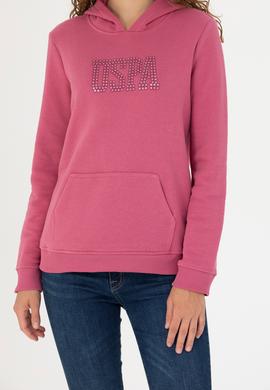 Kadın Pembe Basic Sweatshirt - 50256249048