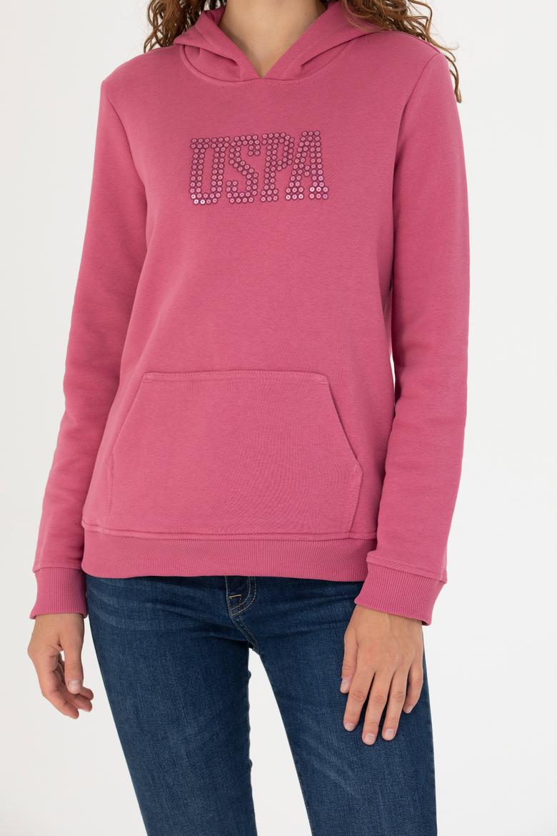 Kadın Pembe Basic Sweatshirt - 50256249048
