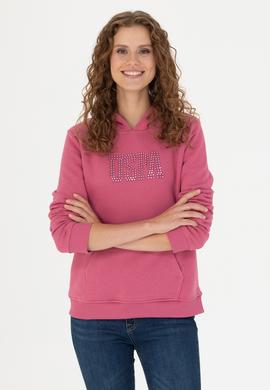Kadın Pembe Basic Sweatshirt - 50256249048