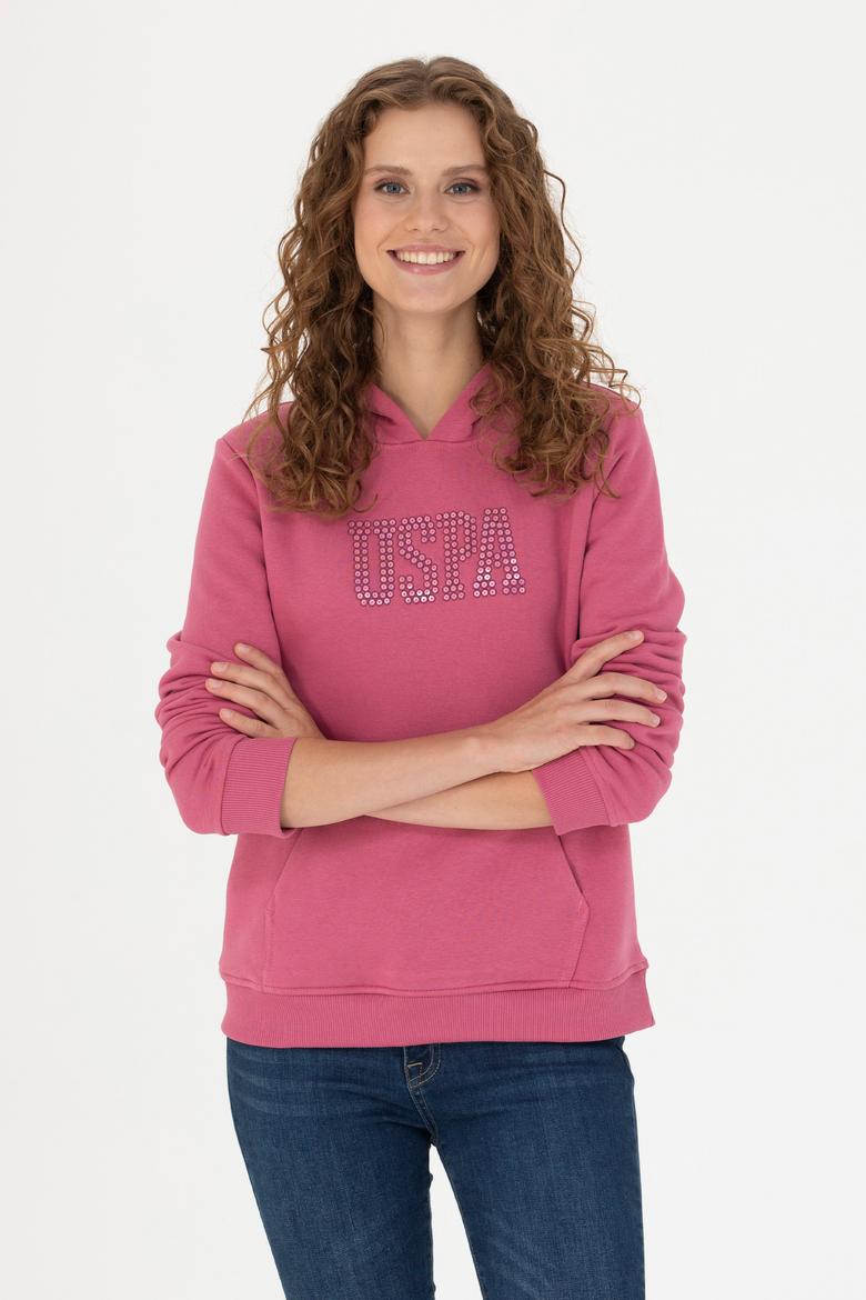 Kadın Pembe Basic Sweatshirt - 50256249048