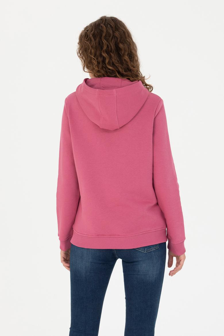 Kadın Pembe Basic Sweatshirt - 50256249048