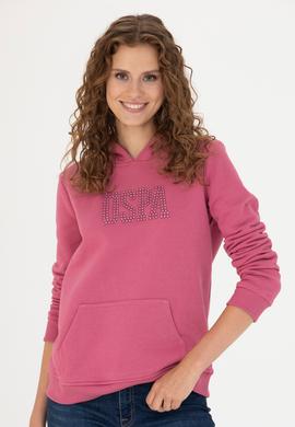 Kadın Pembe Basic Sweatshirt - 50256249048