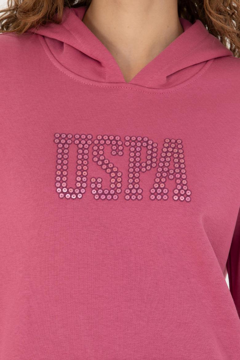 Kadın Pembe Basic Sweatshirt - 50256249048